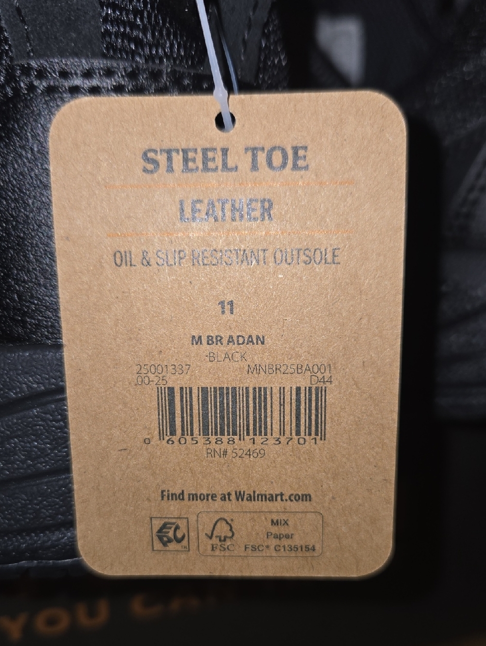 Men's Brahma "Adan" Steel Toe Work Shoes In Size 11 - Picture 11 of 14